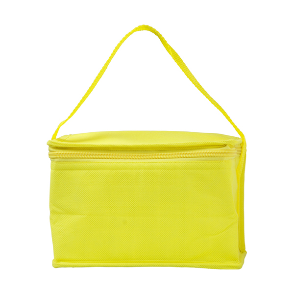 Six can cooler bag. in yellow