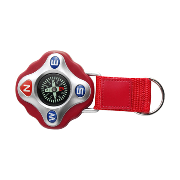 Plastic compass in red