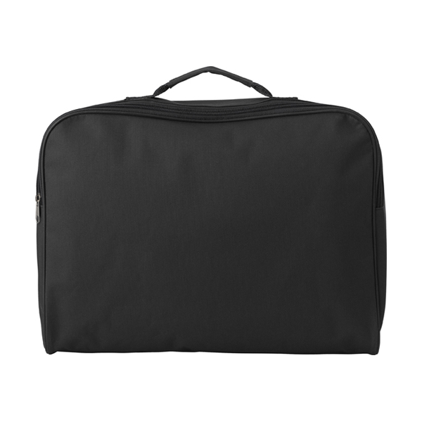 Polyester 600D document bag. in black