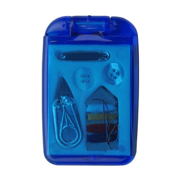 5pc Sewing set and mirror in blue