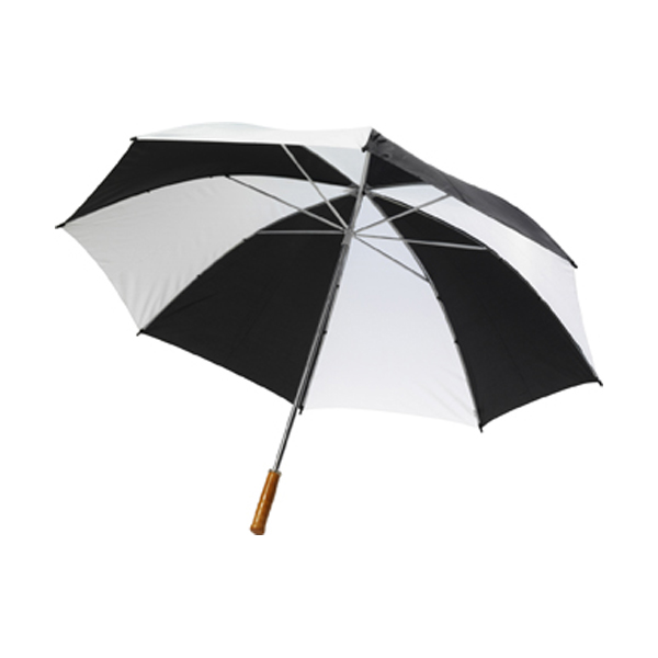 Umbrella with automatic opening. in black-and-white