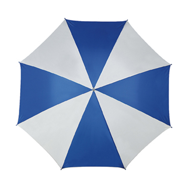 Golf umbrella in blue-and-white
