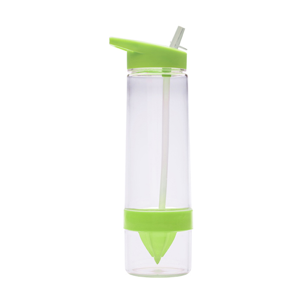 Tritan plastic water bottle. in light-green
