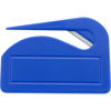 Plastic letter opener in cobalt-blue