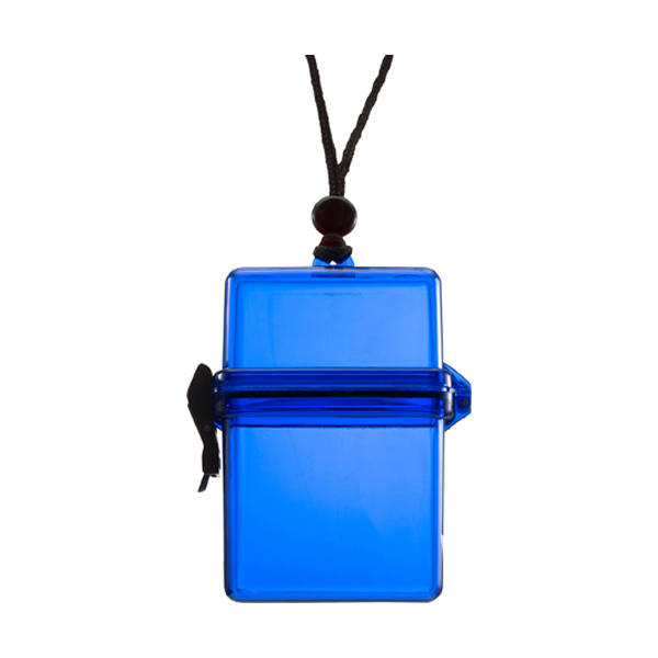 Waterproof container. in cobalt-blue