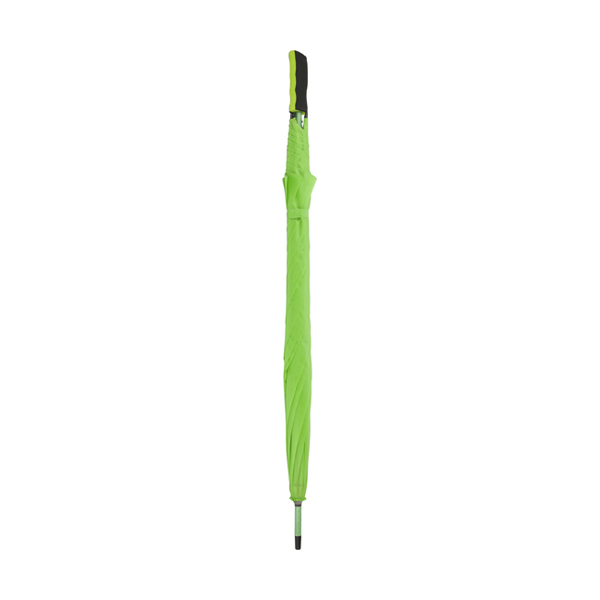 Golf size umbrella with polyester fabric in lime