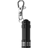 Small metal pocket torch in black