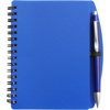A6 Spiral notebook in blue