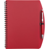 A5 Spiral notebook in red