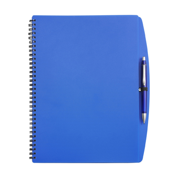 A4 Spiral notebook in blue