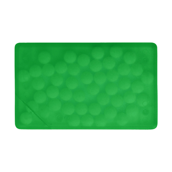 Rectangular mint card in light-green