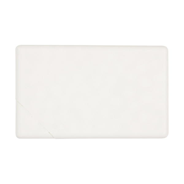 Rectangular mint card in white