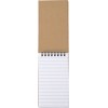 Notebook with sticky notes. in brown