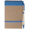 Wire bound notebook in light-blue