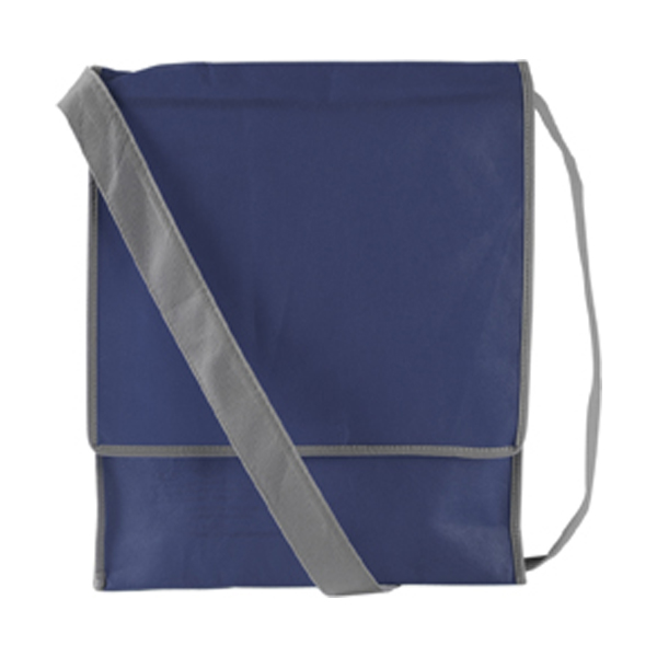 Postman style bag in blue