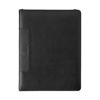 Leather Charles Dickens A4 zipped folder in black