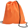 Drawstring bag, non woven  in orange