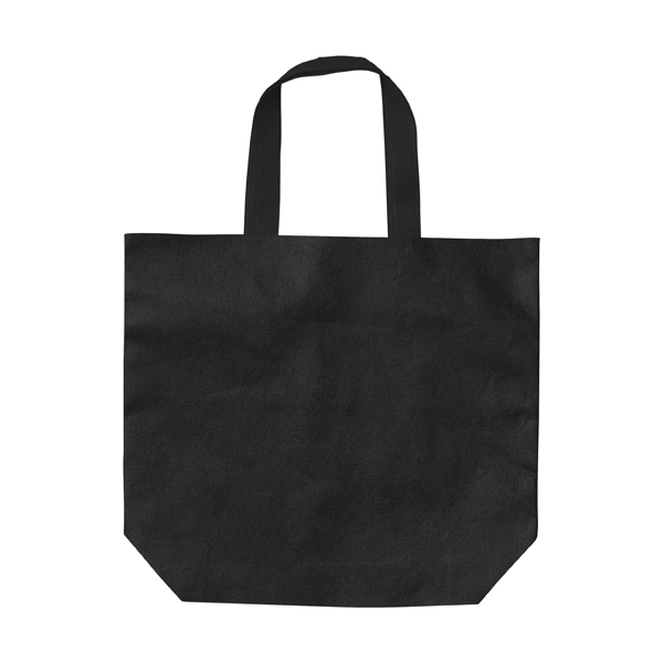 Shopping bag, non-woven  in black