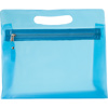 Frosted toilet bag. in light-blue