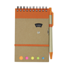 Wire bound notebook. in orange