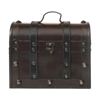 Small wooden chest. in brown