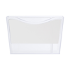 Plastic pen holder with a white board. in white