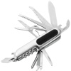 11pc steel pocket knife in silver