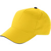 Cap with sandwich peak in yellow