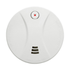 Smoke detector alarm in white