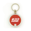 Sphere Plastic Round Led Keyring Torch in red