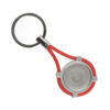 Exchange Coloured Plastic Loop Keyring in red