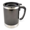 Matisse 400Ml Double Walled Cylindrical Travel Mug in black