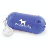 Plastic Waste Bag Dispenser With White Hook in blue