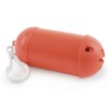 Plastic Waste Bag Dispenser With White Hook in red