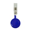 Domed Plastic Recessed Ski Pass Holder in blue
