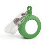 Domed Plastic Recessed Ski Pass Holder in green
