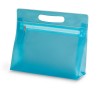Transparent Cosmetic Pouch in blue