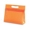 Transparent Cosmetic Pouch in orange
