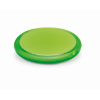 Rounded Double Compact Mirror in transparent-lime