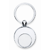 Metal Key Ring With Token in shiny-silver