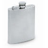 Slim Hip Flask in matt-silver