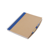 A4 Recycled Notebook With Pen in blue