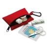 First Aid Kit W/ Carabiner in red