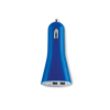 Usb 2X Car Charger in blue