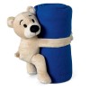 Fleece Blanket With Bear in blue