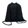 Cotton 100 Gsm Drawstring Bag in black