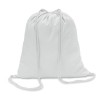 Cotton 100 Gsm Drawstring Bag in white