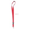 Lanyard With Metal Hook in red