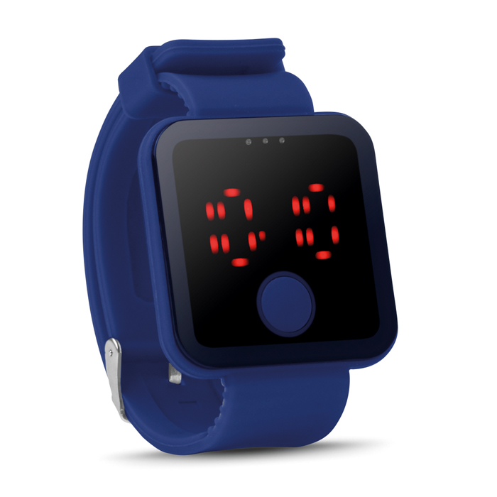 Red Led Watch in royal-blue