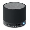 Round Bluetooth Speaker in black